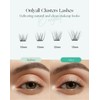 Onlyall Lash Clusters Eyelash Extensions Pre-styled False Eyelashes Clusters Natural