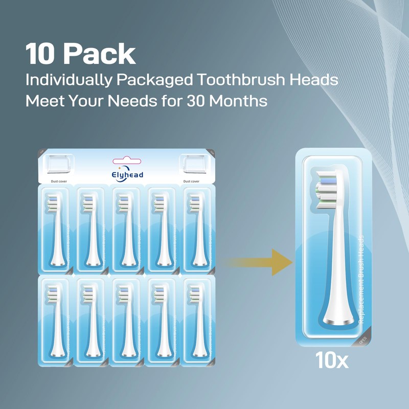 Toothbrush Replacement Heads Compatible with AquaSonic Black Series/Black Series pro/Vibe