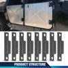 PIT66 Body Side Door Hinge(8 Pack) with Screws(16 Pcs) Compatible