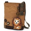 Chala Patch Cross-Body Women Handbag Canvas Messenger Bag - Lion
