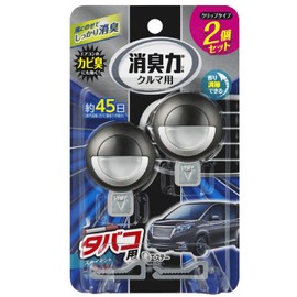[ 消臭力 クルマ用 ]【まとめ買い】 車用 クリップタイプ タバコ用 スカイミント 3.2ml×4個(2個入×2) クルマの消臭力 車 エアコン送風口用 消臭剤 消臭 芳香剤
