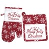 Holly Jolly Christmas Kitchen Linen Set – 6-Piece Holiday Bundle