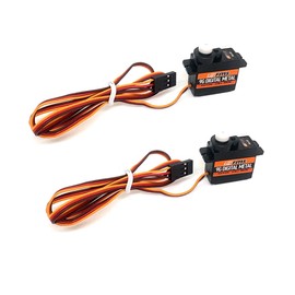 2Pcs FMS Servo 9g Digital Metal Gear Servo Positive with 460mm Length Cable for RC Airplane Model Car