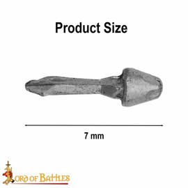 Lord of Battles Hob Nails Hand Forged Solid Iron Fully Functional Antique Medieval Historical Accessory for Shoes Natural Finish Set of 100 Nails