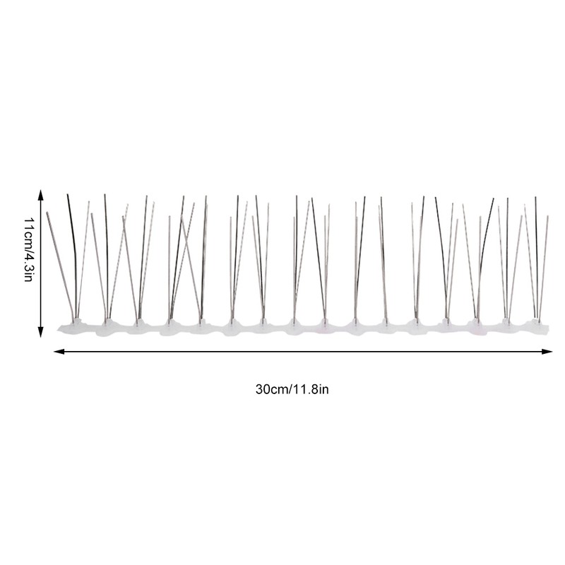 10Pcs 30cm Stainless Steel Anti Bird Spike Outdoor Bird Repellent