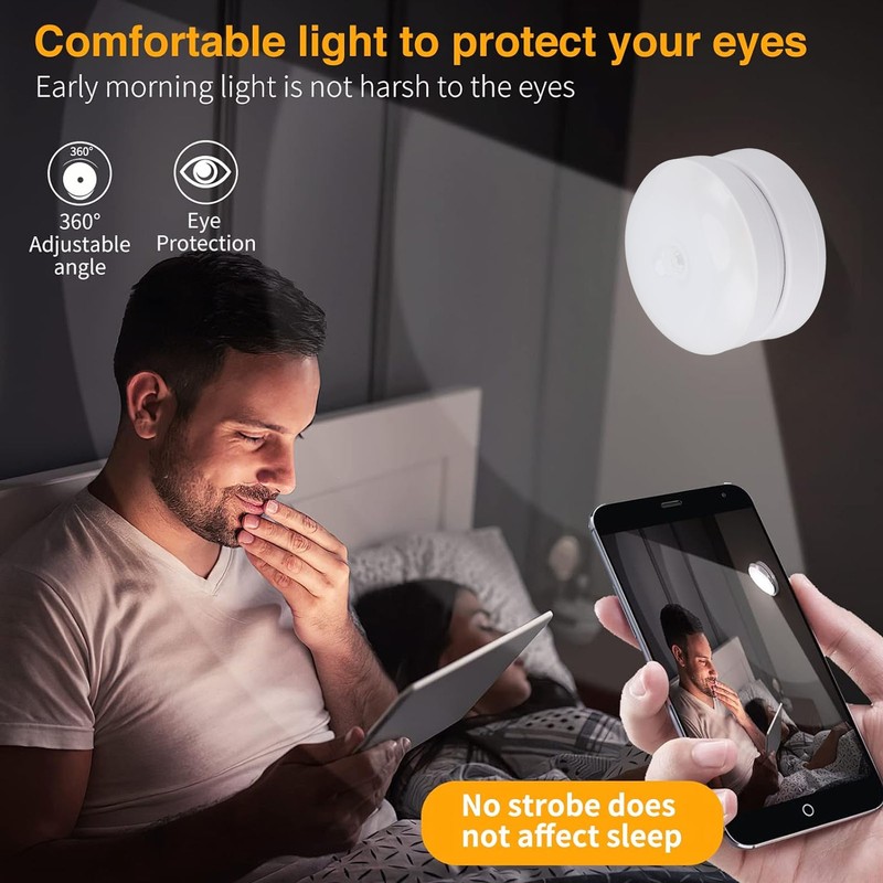 Motion Sensor Night Light Professional High Brightness 360 Degree Adjustable