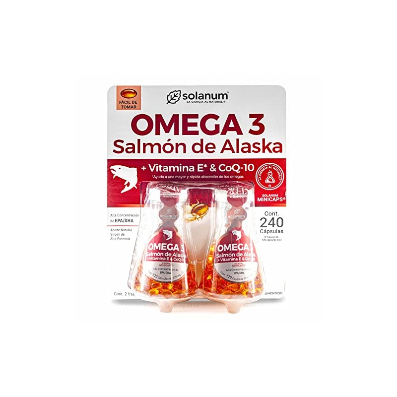 Solanum Omega 3 Solanum Pharma con Salmón de Alaska y