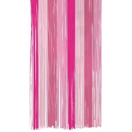 Folat 24317 Pink Paper Curtain Perfect Pink 2 x 1 Metre Wedding Party Decorations for Festival, Carnival, Birthday Decoration, Baby Shower and Baby Shower Girls