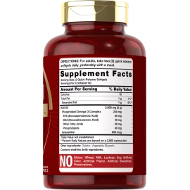 Antarctic Krill Oil 2000 mg 120 Softgels | Omega-3 EPA, DHA, with Astaxanthin