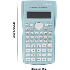 KK-82MS-D Portable Scientific Calculator with 240 Engineering Functions, Double Line Display, School Supplies for Students, Teachers and Professionals, Office/Home Use (Veder)