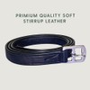LEXNEL Non-Stretch Soft Stirrup Leather with Stainless Steel Hardware 1