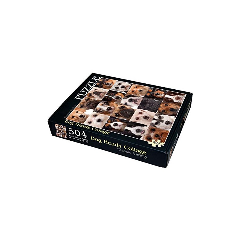 Dog Heads Collage 504 Piece Jigsaw Puzzle 16" X 20"