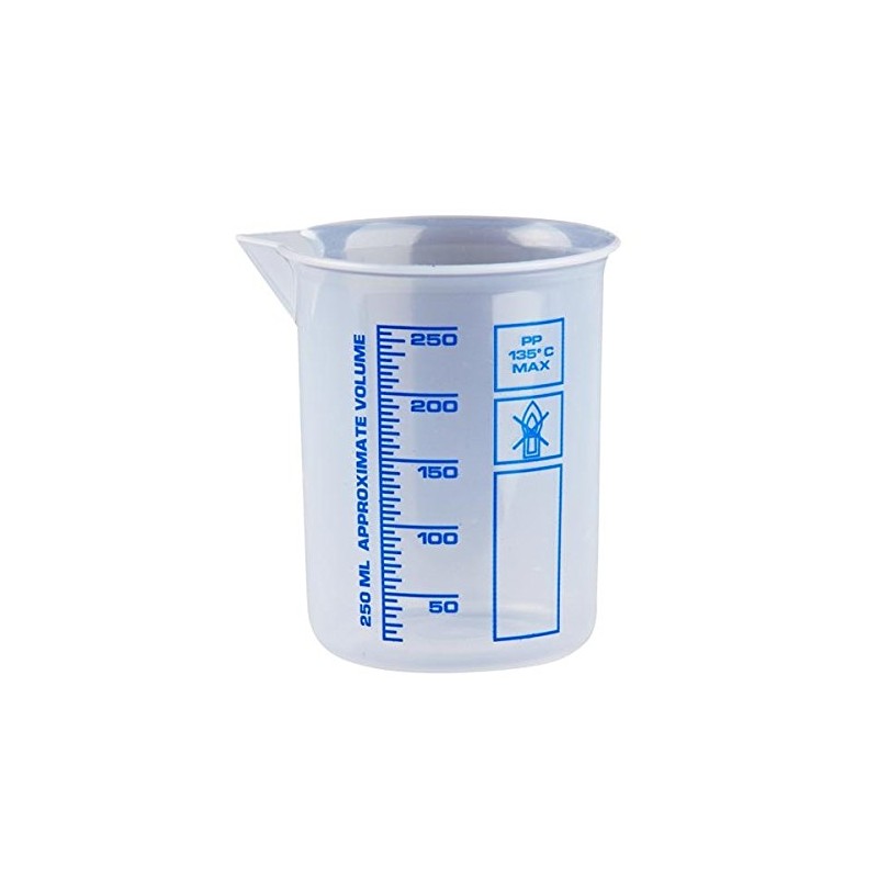 Kosmetex Measuring Cups, 10 ml to 1 Litre, Naturally Transparent