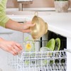 Gold Strainer for Kitchen, 3QT, Stainless Steel Colander with Handle