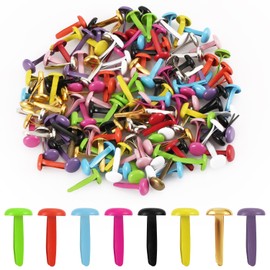 150pcs Paper Fasteners, Split Pins Mini Brad Round Fastener Small Paper Clips for Paper Crafts Round Fasteners Scrapbooks Brass Fasteners for Kids Crafting Cards Photo Walls (Color Mixing)
