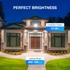 Heisolcool Solar Street Lights Outdoor Waterproof,Wide Angle Flood Light, 5730
