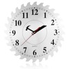 CIGERA 12 Inch Metal Wall Clock with Circular Saw Blade