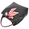 Womens Faux Leather Handbag Shoulder Tote with Cosmetics Bag Willow