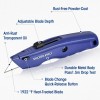 WORKPRO 2PCS Premium Utility Knife Retractable Heavy Duty Box Cutter