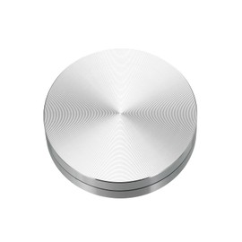 MECCANIXITY 2.4inch Rotating Swivel Stand with Steel Ball Bearings Annular Lazy Susan Base Turntable for Kitchen Corner Cabinets, Annular 0.59inch Silver