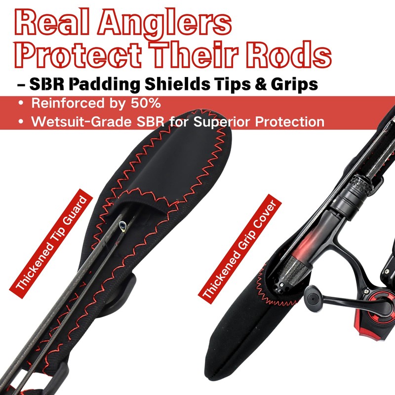 Whalera Lightweight Fishing Rod Strap and Fishing Rod Sling Adjustable