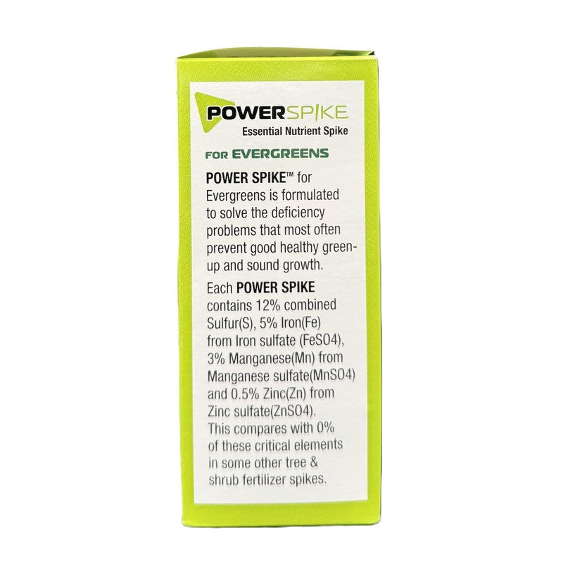 Power Spike for EVERGREENS, Fertilizer Spike. Essential Nutrient Spike Fortified