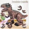 Doloowee 3 Pack Walking Dinosaur Toy for Kids 3-5/5-7 Years