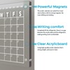 Magnetic Acrylic Calendar for Fridge 17"x12" Clear Dry Erase Calendar