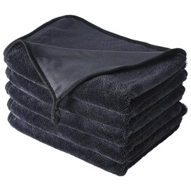 Shiny Wipes Shower Cleaning Cloth - 5 Pack 24 x 36 inch Ultra Absorbent Car Drying Towel, Shiny Wipes Drying Towel Microfiber Cleaning Cloth for Car, Bath & Househood