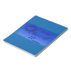 Custom Blue Graduation Party, Pad of 50 Printed Chocolate Candy Bar Wrappers ONLY (Candy not Included) Party Favors, Fits Regular Chocolate Candy Bars