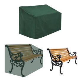 Protective Cover for Garden Bench Cover, Waterproof - 2-Seater Bench Cover, Garden Bench Cover, Waterproof, Windproof, UV-Resistant, 210D Polyester Oxford Fabric, 134 x 66 x 89 cm (Green)