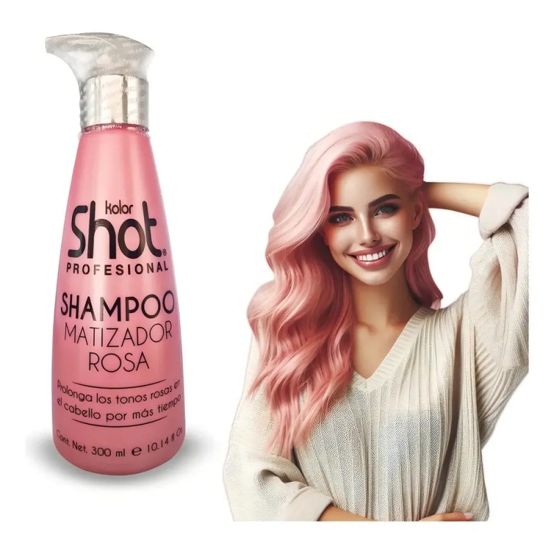 Shampoo Matizador Rosa Efectos Tonos Rosas Color Fantasía