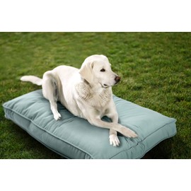 Sunbrella Double Sided Dog Bed for Indoor/Outdoor,Washable Cover & Chew Proof, Pets Mat for Multipurpose, Easy Care & Pet Safe Products for Dogs & Cats (Large, Polyester, Mist,40”x30”x4”)