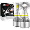 ICBEAMER 9004 Light Bulb Fog Lights 500% Brightness 6000K Diamond