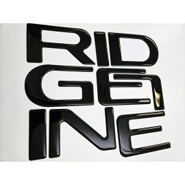 AUTOCARIMAGE RAISED TAILGATE LETTERS for RIDGELINE 2024 2025 GLOSSY BLACK