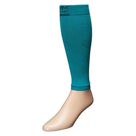NV-X Sport Leg Sleeves 15-20MMHG Compression Enhanced Performance & Protection, Acid Aqua, Medium