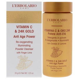 L'Erbolario Vitamin C & 24K Gold Anti-Ageing Enzyme Facial Cleansing Powder