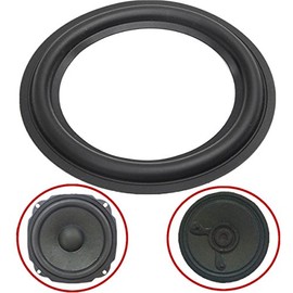 GOZAR Black 6.1 Inch Speaker Surround Decorative Circle Repair Foam for Bass Woofer Horn