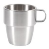 280ml Durable Stainless Steel Double Layer Bar Beer Handle Cup
