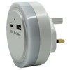 Uni-Com Plug-in Night Light with Built-in USB-A & USB-C Charger,