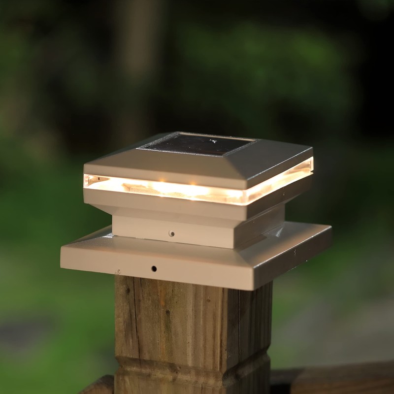 Dynaming 8 Pack Solar Post Lights, Outdoor Decorative Posts Cap