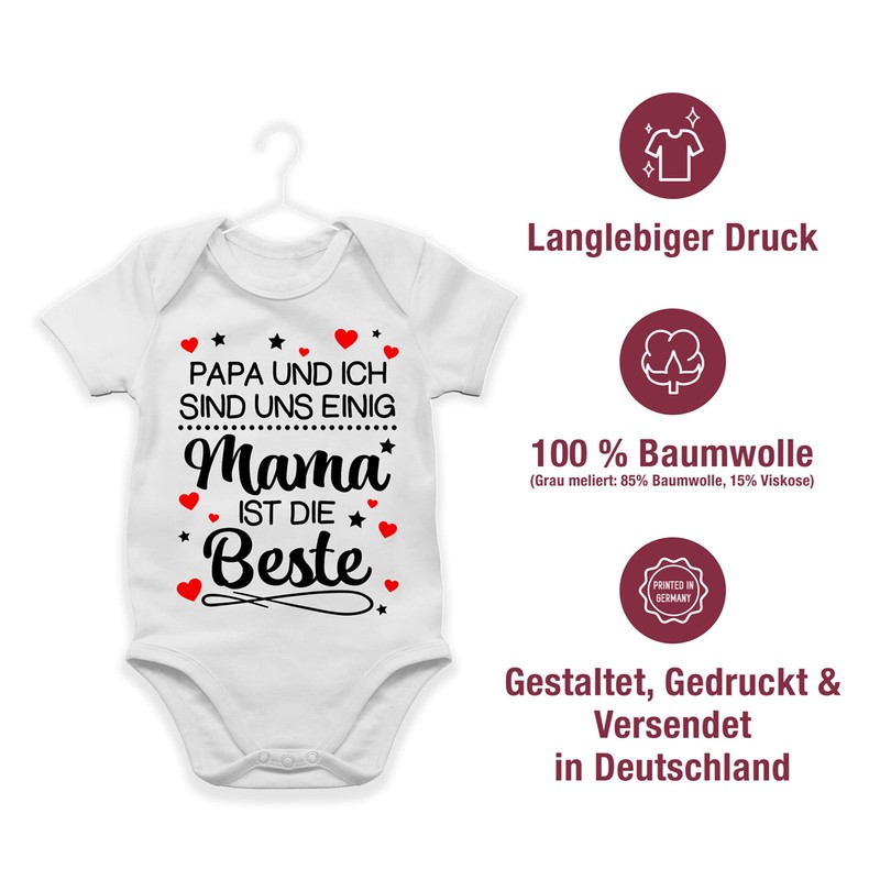 Shirtracer - Baby Bodysuit Boy Girl - Papa und ich