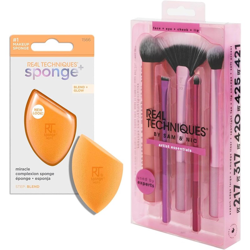 Real Techniques Kit Esponja Para Base de Maquillaje Miracle Complexion
