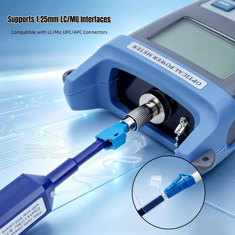 Fiber Pen Cleaner for LC/MU Connectors, 1.25mm UPC/APC Ferrule Cleaner,