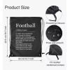 Unbranded Football Definition Drawstring Waterproof Bag Backpack Black (B2)