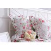 Meaning4 2-Pack Rose Floral Pillow Covers with Ruffle and Lace