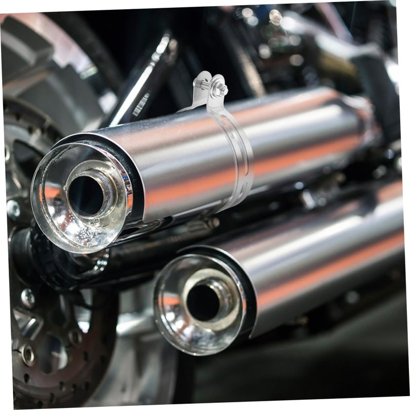Mobestech Stainless Steel Motorcycle Exhaust Clamp for Bikes Hanger for