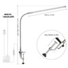 lishumei Desk Lamp with Clamp, 3 Modes 10 Brightness 360°