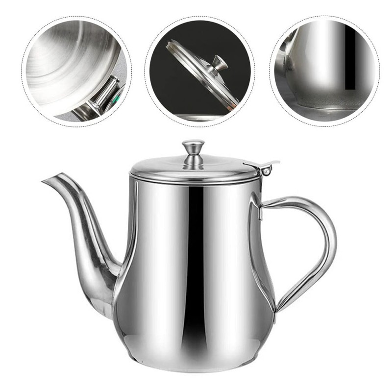 iplusmile Stainless Steel Oil Container with Strainer Oil Storage Pot