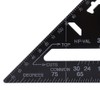 7'' Metric Aluminum Alloy Oxidation Roofing Square Triangle Angle Protractor,Black